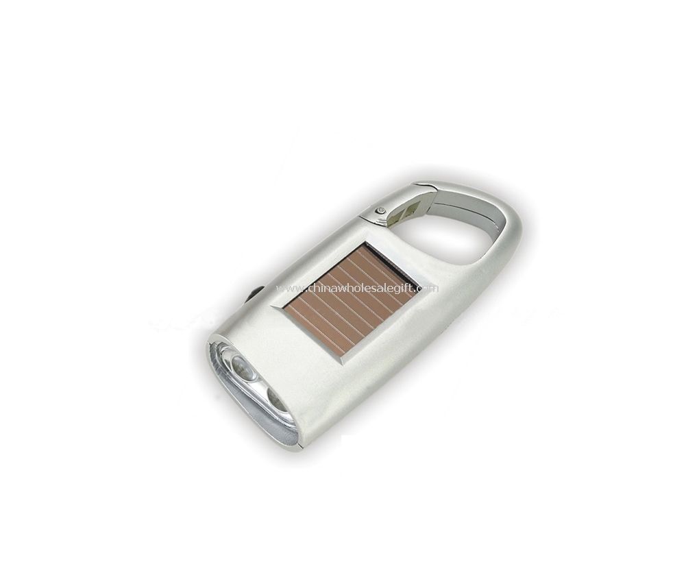 2 super bright LED lights Mini Solar Flashlight