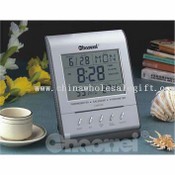 Oversize LCD Wall Clock W/Hygrometer images
