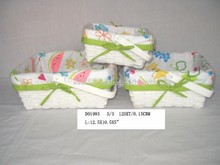 Rectangle Basket W/White images