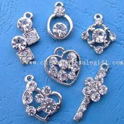 Alloy Pendants with Rhinestones images