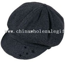 Heavy knitted balloon ladies hat images