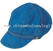Stone washed denim balloon ladies hat images