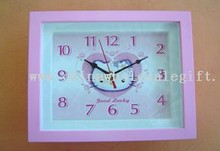 wall clock with music images