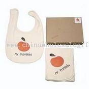 Pumpkin Bib & Burp Set images