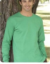 100% Heavyweight Ultra Cotton Long Sleeve Print Tshirt images