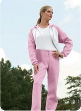Ladies Full Color Block Zip Front Hooded Sweatshirt images